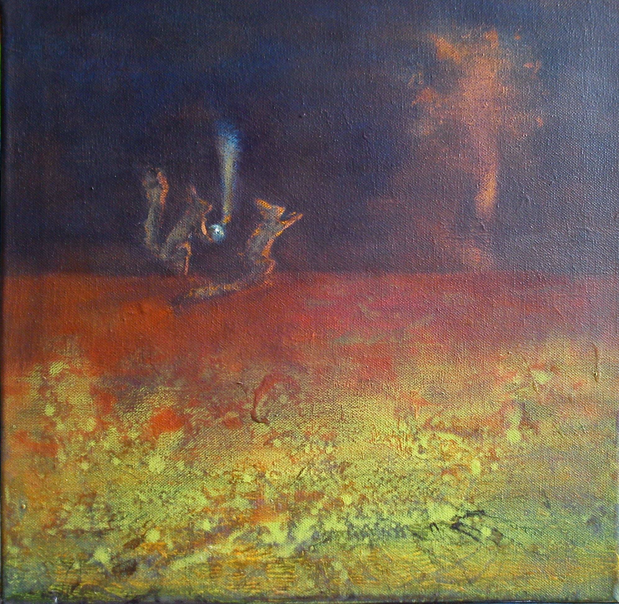 game, 40x40cm, oil on canvas,